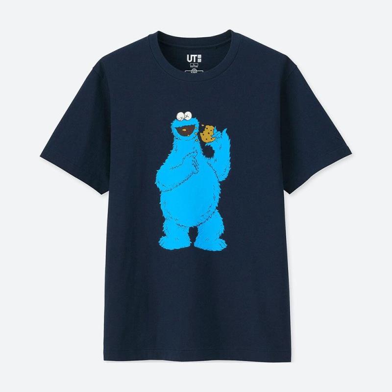 

2021 Quality X Shirts Man Women Casual T-shirt Short Sleeves Tee UNIQLO KAWS Lovers SESAME STREET  Fashion Tees Clothes X Outwear Tops Wwhq, Black