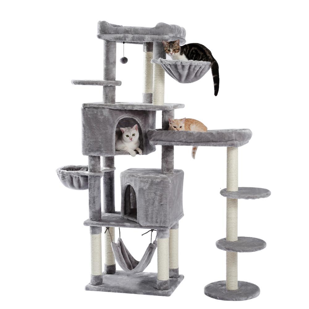 

2021 New Cat Tree Tower Playground Cage Kitty Multi-level Activity Center Medium Home Scratching After Furniture Stuffed K2t2
