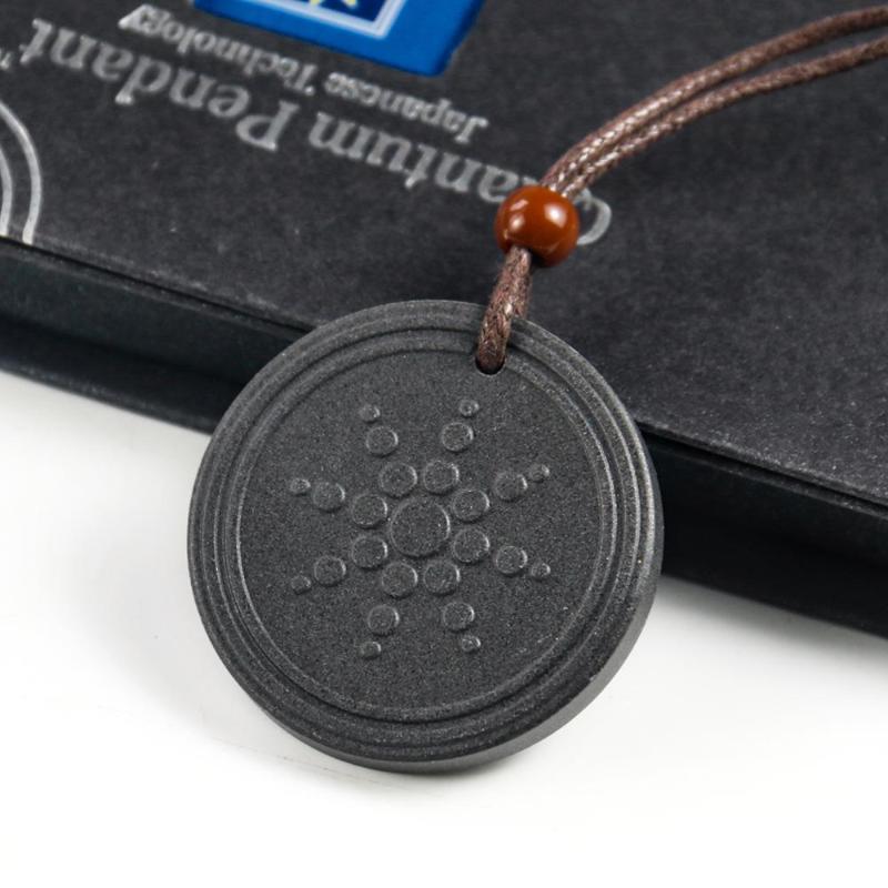 

Pendant Necklaces Unisex Powerful Health Anion Energy Quantum Volcanic Stone Inset Germanium Granule Far Infrared Necklace