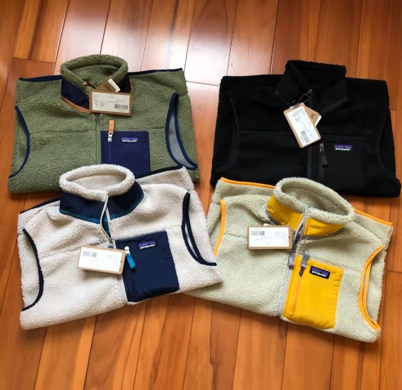 

PATAGONIA Thick warm Classic Retro-X autumn winter couple models lamb cashmere fleece vest for men women Khaki black green 8253