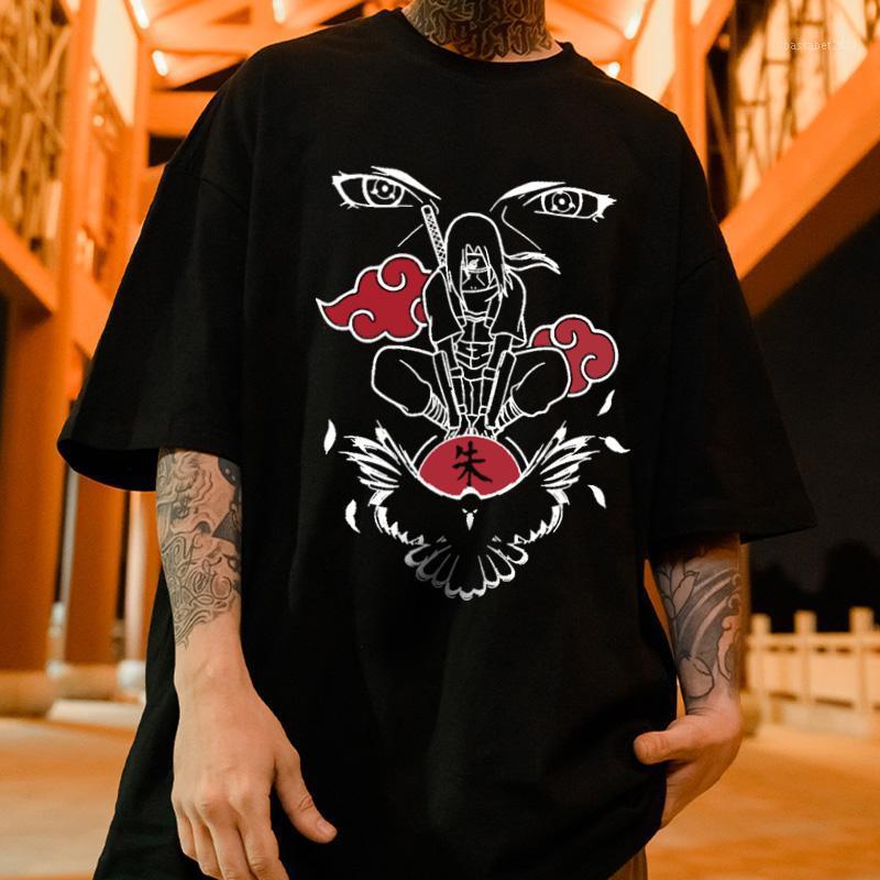 

Men's T-Shirts Japanese Anime T Shirt Men Itachi Funny Cartoon T-shirt Unisex Cool Akatsu Fashion Streetwear Tshirt Couple Hip Hop Tee Male, Black5