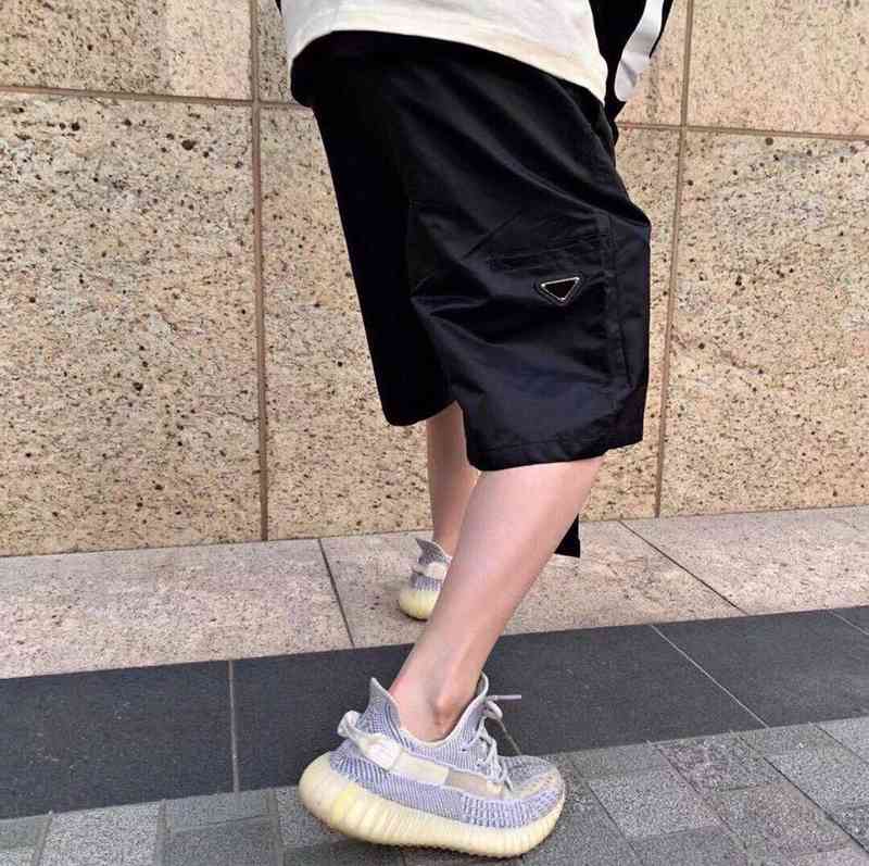 

Men's Shorts mens shorts pant classic street sweatpants Basic zipper pocket double hook couple Nylon Rome soft and breathable summer beach short H8XC, Black