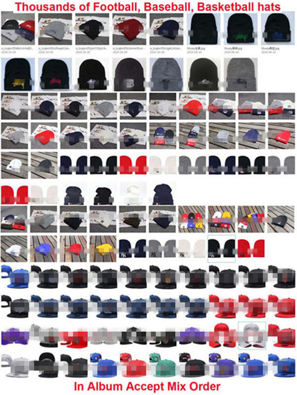 

2021 Wholesale 32Team Cap Beanie&Hat with Pom Hats Caps Sport Knit Beanie USA Football Winter Hat More 5000+ Accept Mix Order HHH, Blue;gray