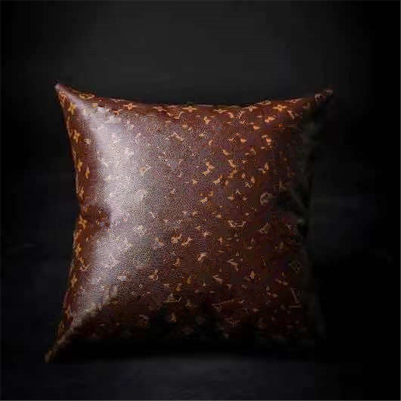 

fashion PU classic Decorative Pillow high quality letter pattern cushion Top sale Home sofa car pillowcase, #10
