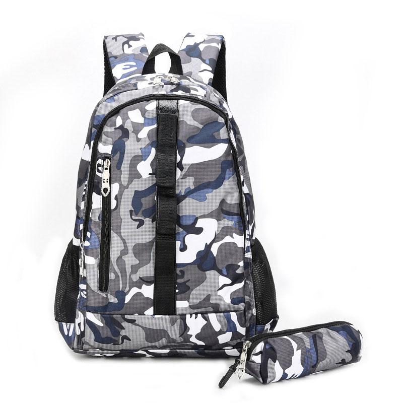 

School Bags 2ps Set Children Backpack Large Capacity Student Bookbag Fashion For Boys Girls Kids Schoobag Mochila Escolar, Blue