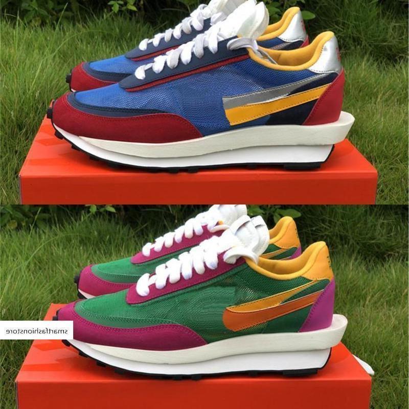 

Hot Authentic Sacai Ldv Waffle Daybreak Black White Grey Pink Green Ldwaffle Casual Shoes Sports Sneakers With Original 01