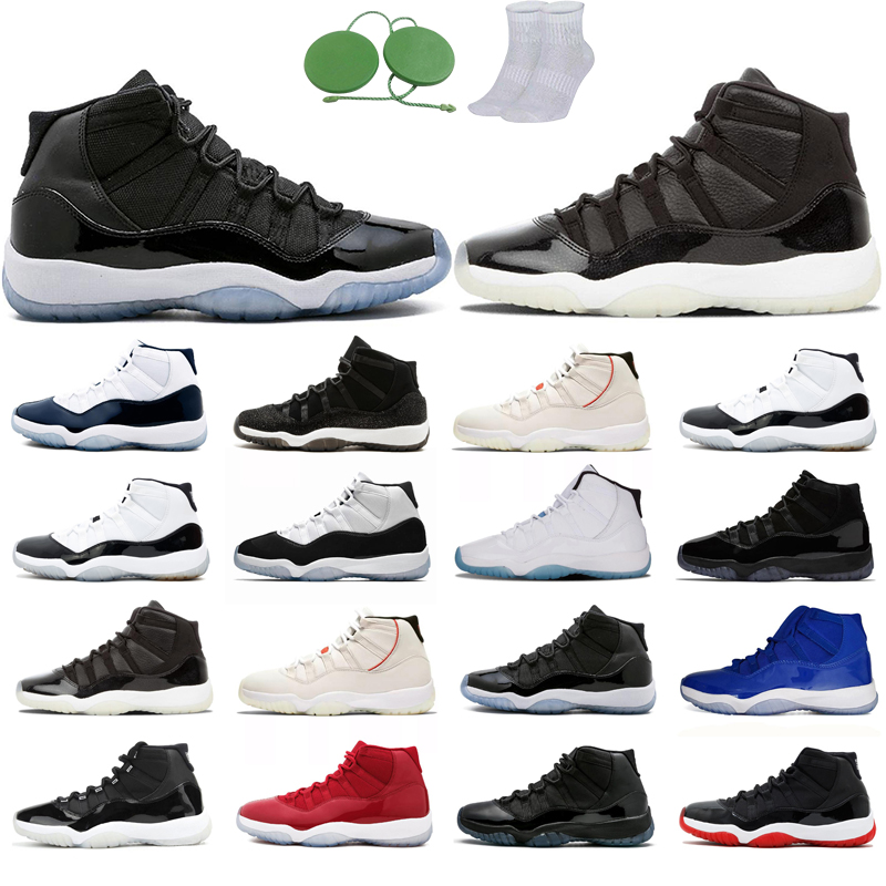 

11s fashion basketball shoes man PRM Heiress Midnight Navy blue 72-10 gym red space jam Tint Prom Night Legend Concord 45 23 Bred High Gamma 25th Colorful light, 25th anniversary