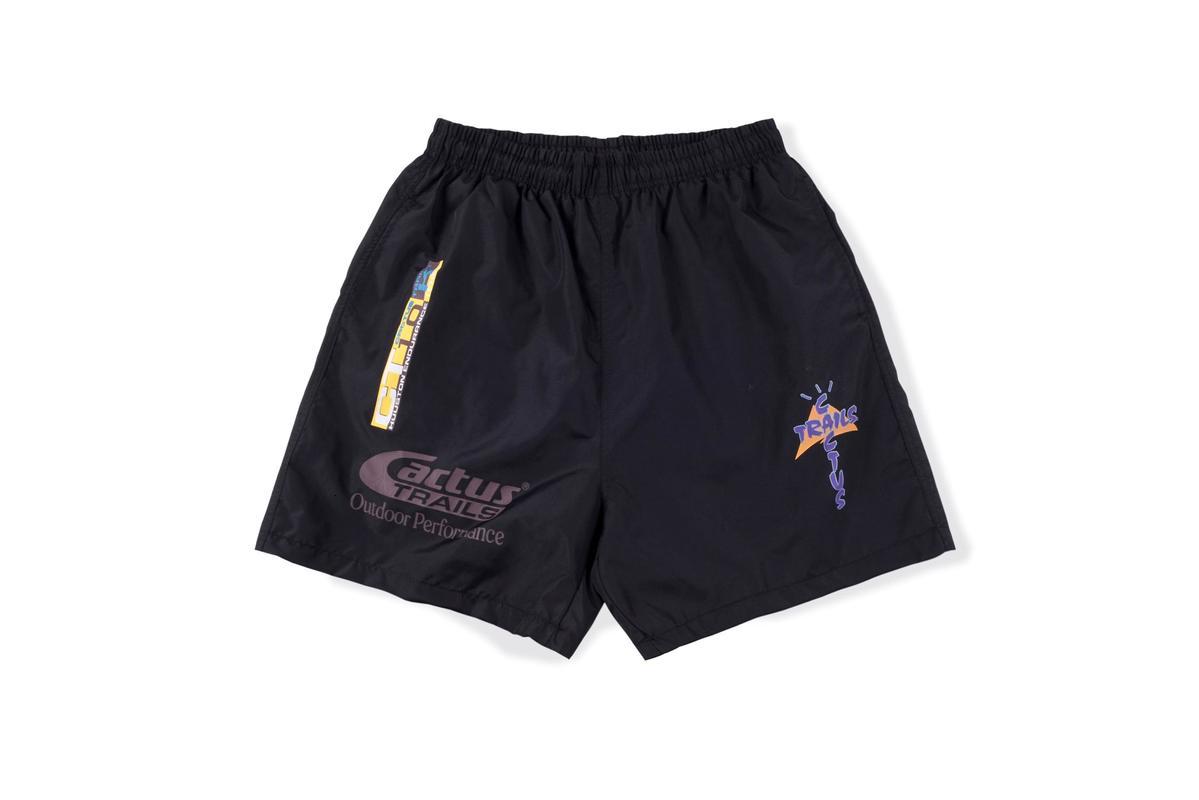 

2021 New Cactus Jack Running Trails High Quality Drawstring Mesh Astroworld Justin Bieber Travis Scott Shorts 7mb6, White;black