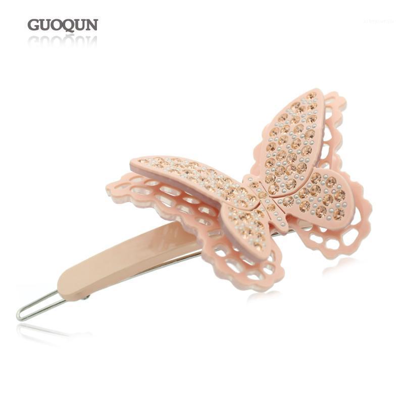 

Hair Clips & Barrettes Butterfly Pin - Rhinestone Accessory Ornament For Women Girls Fashion Comb Jewelry Tiara Thin Wear Daily, Golden;silver