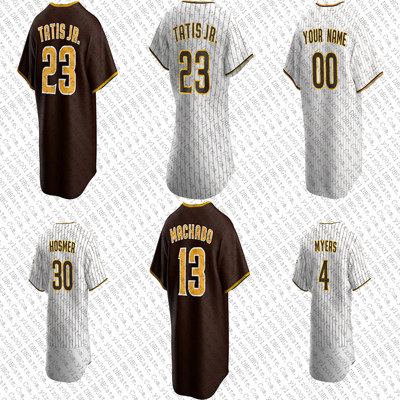 

Custom Mens Womens Youth San Diego Manny Machado Yu Darvish Eric Hosmer Fernando Tatis Jr Jurickson Profar Blake Snell Mark Melancon jersey, Blue;black