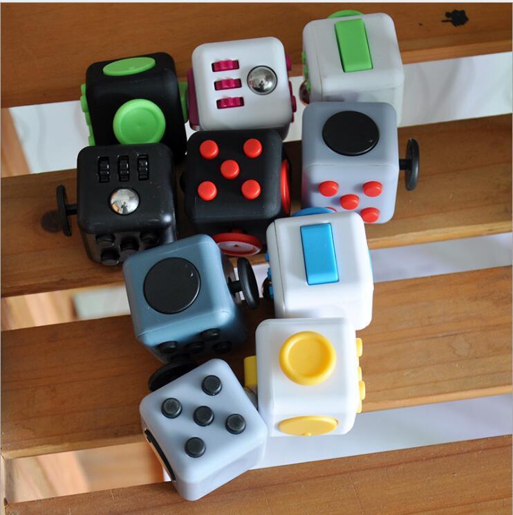 

Fidget Cube Toys Stress Relief Squeeze Fun Decompression Anxiety Toys Boredom Attention Magic Cube Toys Fidget busy Gift DHL Free shipping