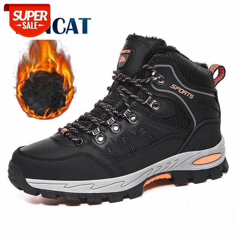 

Unisex Snow Boots Warm Plush Men's Boots Waterproof Non-slip Winter Outdoor Men Hiking Work Shoes Men Sneakers 36-46 #9z7o