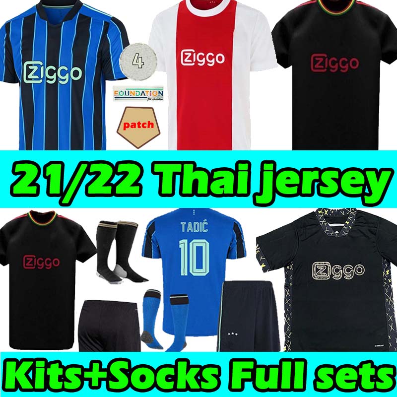 

2021 2022 amsterdam soccer jersey KUDUS ANTONY BLIND PROMES TADIC NERES CRUYFF 21/22 men kids kit socks full sets jerseys football shirt uniforms, 21 22 3rd