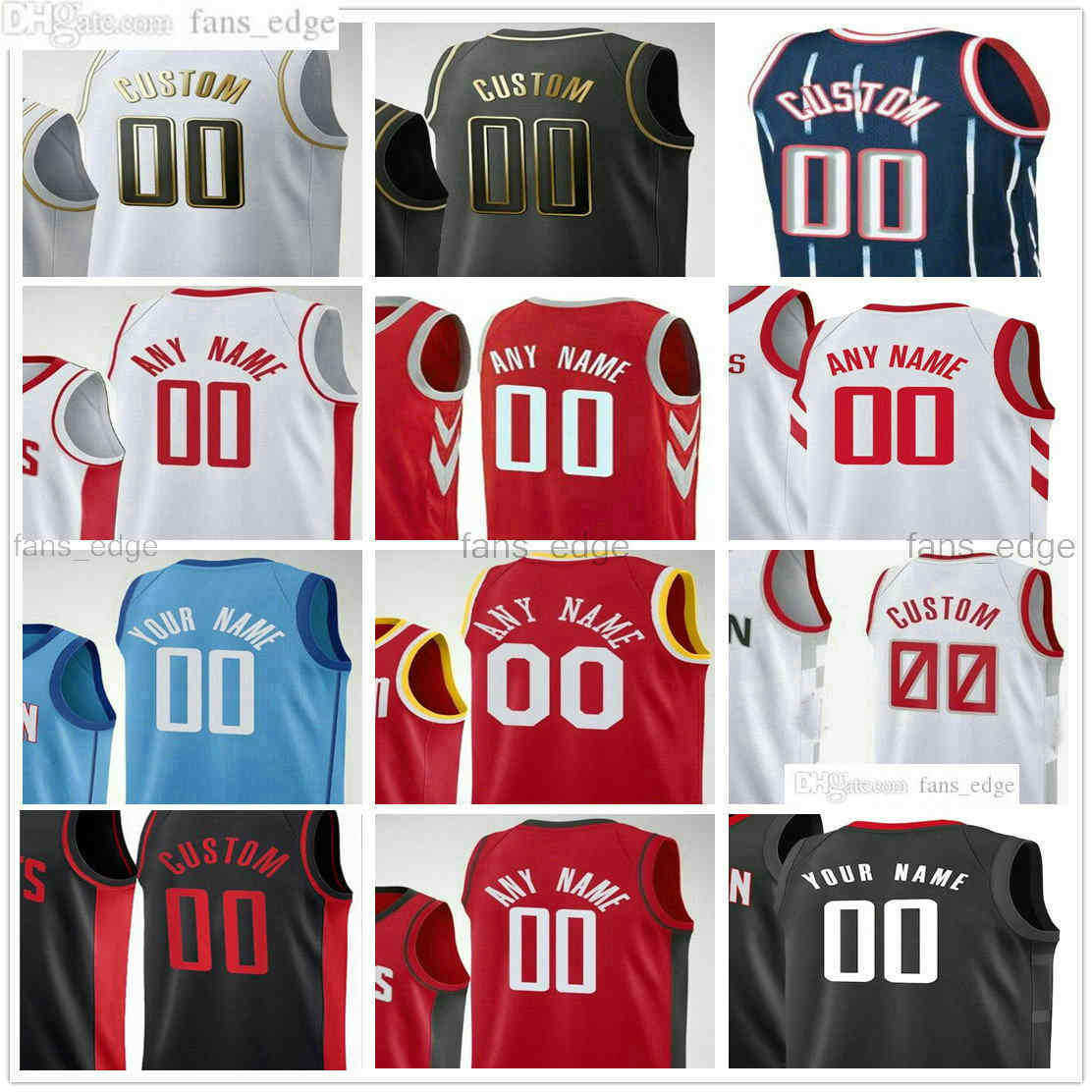 

Custom Printed 0 Jalen Green 28 Alperen Sengun 8 JaeSean Tate 25 Garrison Mathews Josh Christopher Eric 10 Gordon Christian 35 Wood Men, As picture