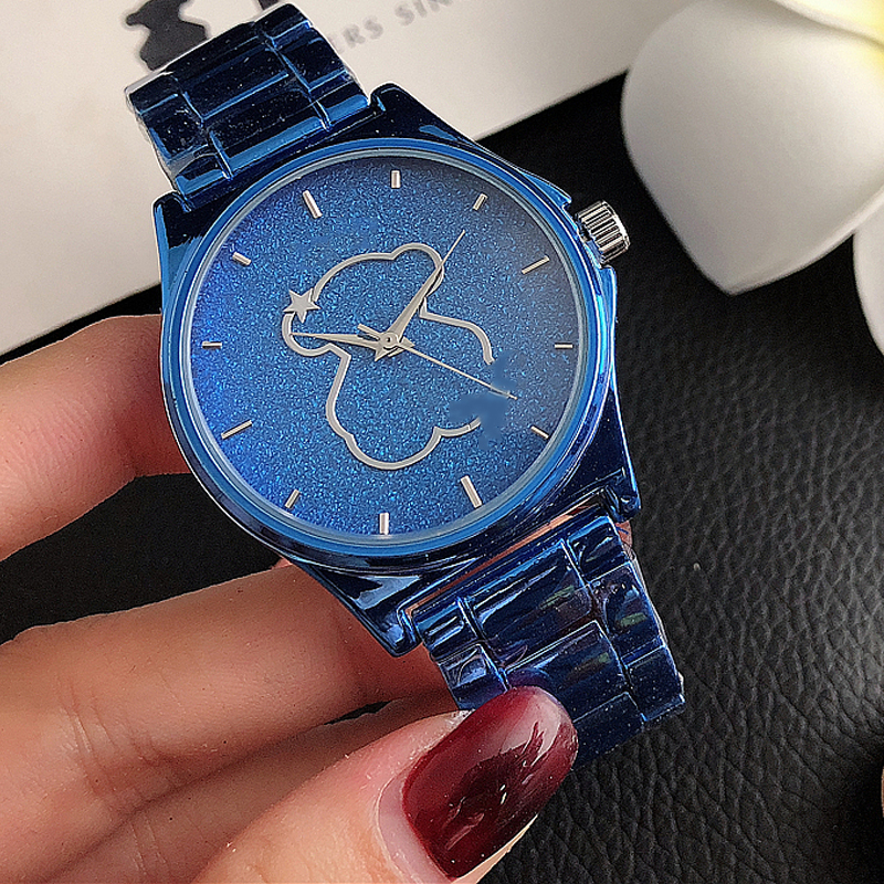 Nouveau Température de la mode classique Tempéramament High-Ent Bear Regarder étanche 10M Espagnol Style Zircon