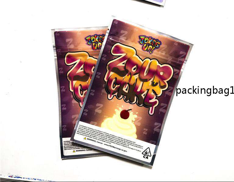 

New size 85x125cm Jokesup Shark Cake BAG 3.5g Money bag Runtz Frosties ZOURZ Smell Proof Bags Vape Packaging for edible