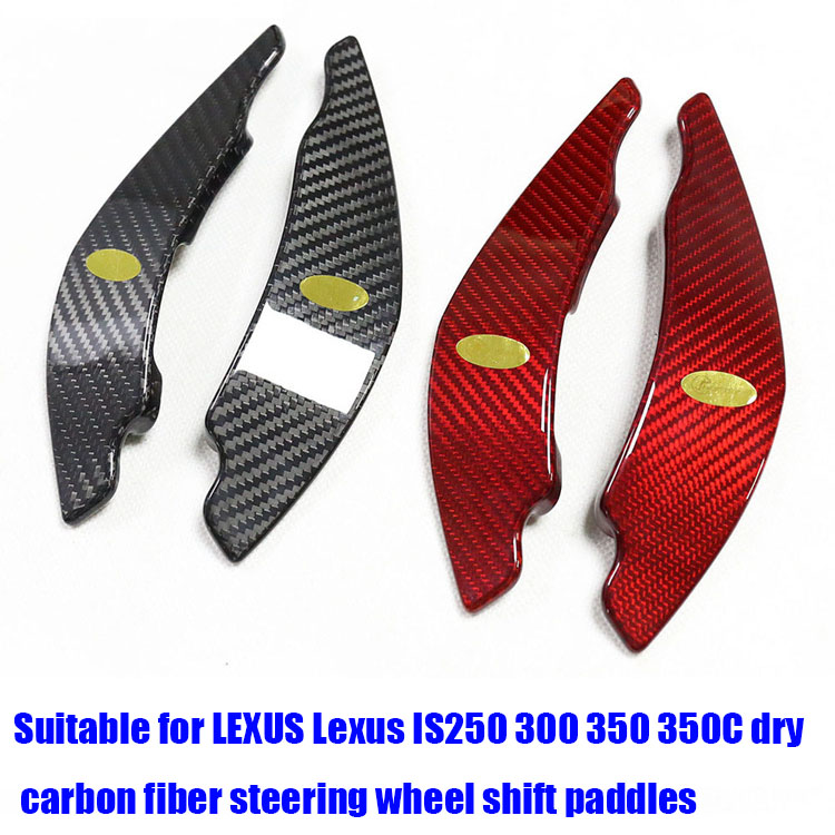 For IS250 300 350 350C Dry Carbon Fiber Steering Wheel Shift Paddles-image-756137997