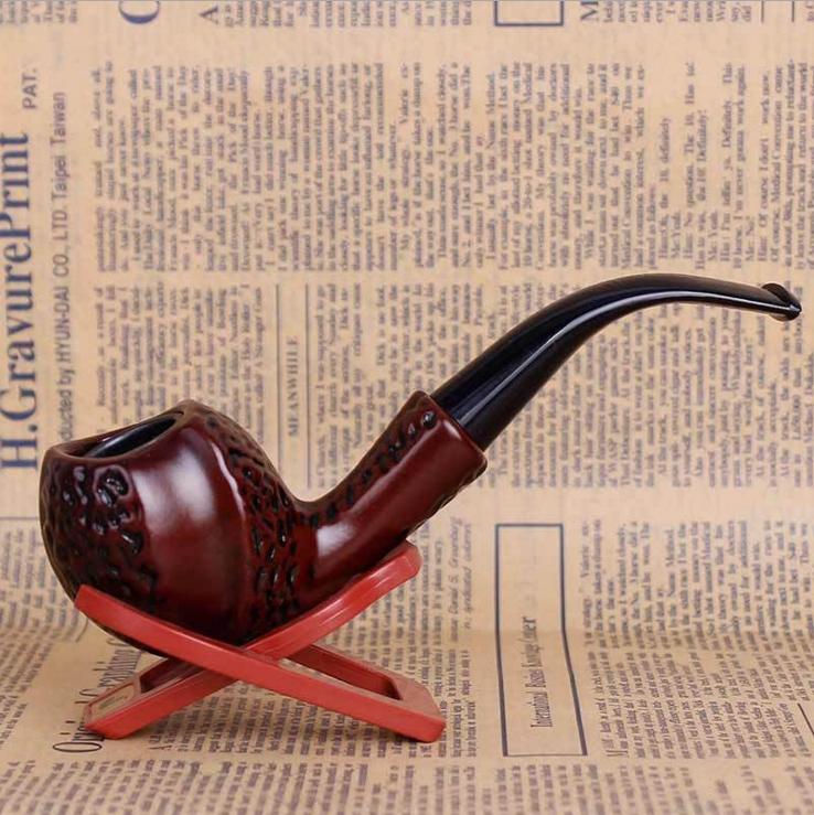 

Hot Classic Carve Resin Pipes Chimney Filter Smoking Pipe Tobacco Pipe Gifts Narguile Gift Grinder Smoke Mouthpiece