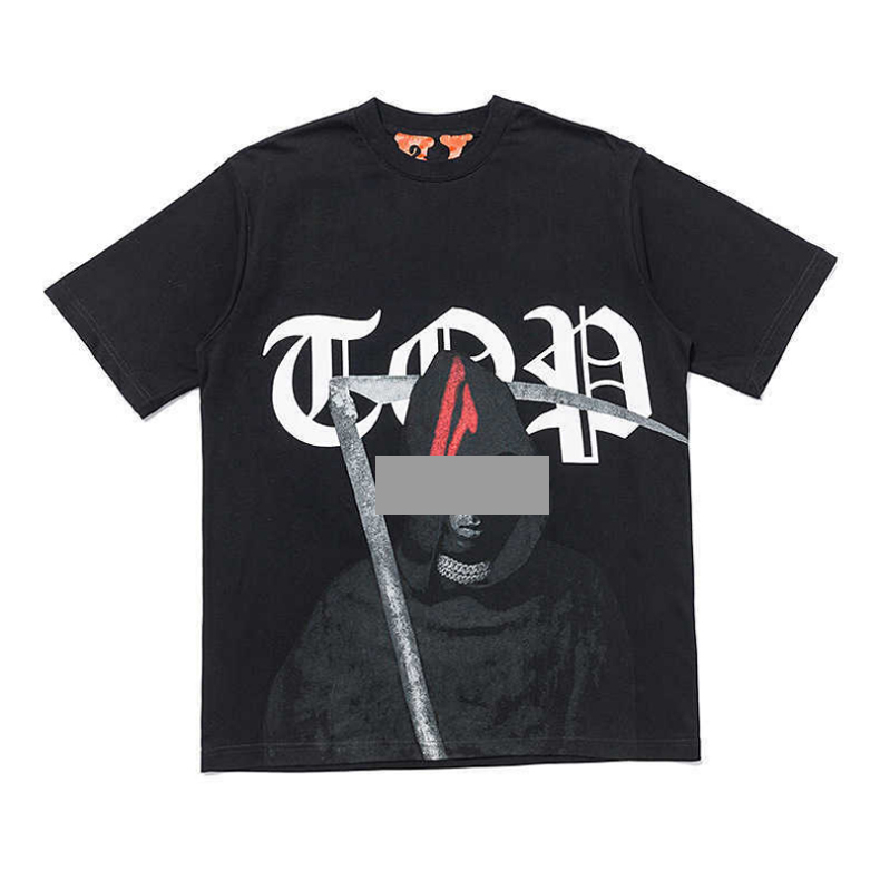

2021 European and American new fashion brand short-sleeved T-shirts for men and women couples letter printing women and men T-shirts _ZY, Black