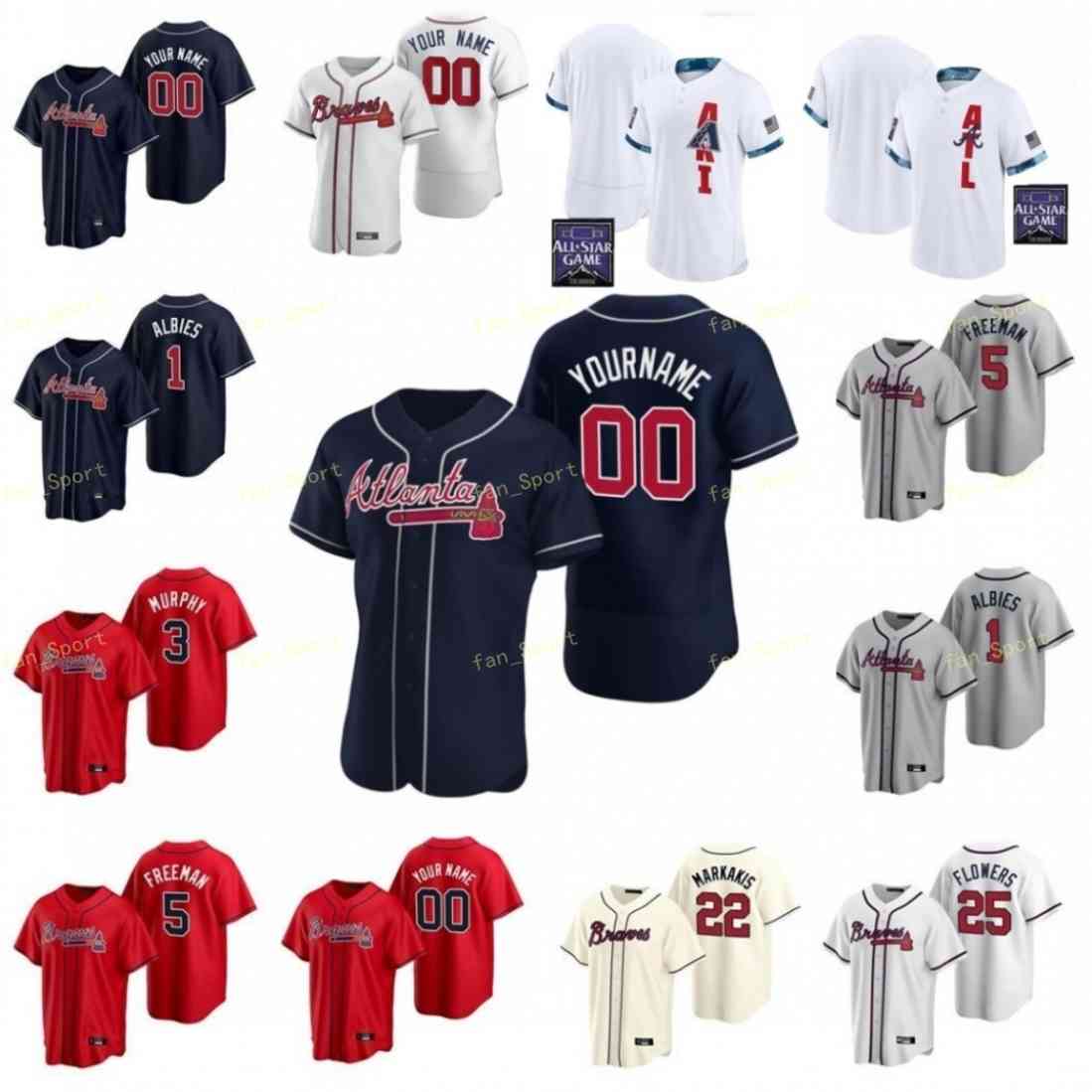 

Men Women Youth 2021 All-Star Game Baseball Jerseys 64 Tucker Davidson 75 Grant Dayton 5 Freddie Freeman 54 Max Fried 61 Shane Greene Custom Stitched, Blue;black