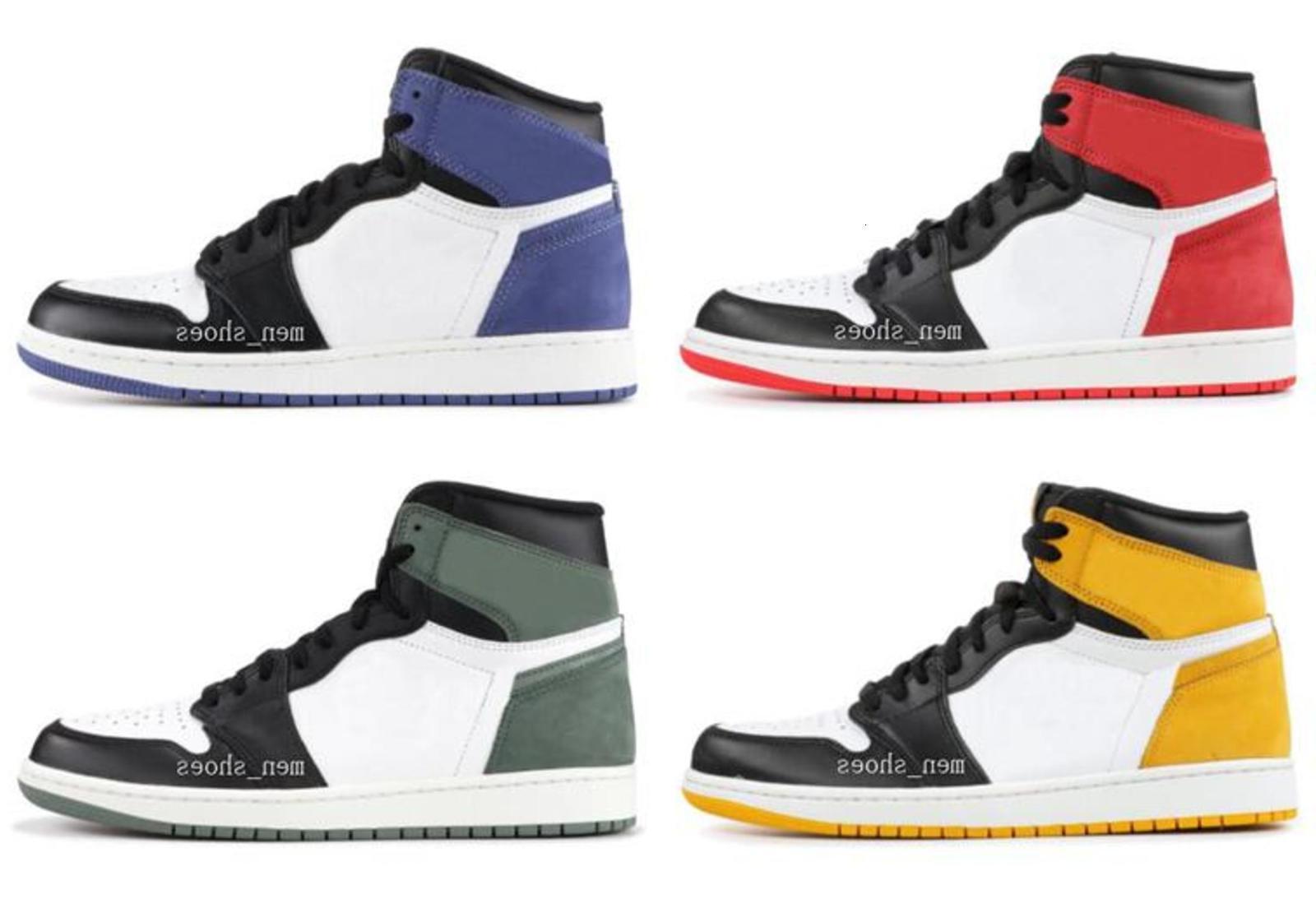 

Shoes High OG 1 Track Red Blue Moon Yellow Ochre Clay Green Men Women 1s Six Championships 6 Rings Sneakers With, Shippingfee
