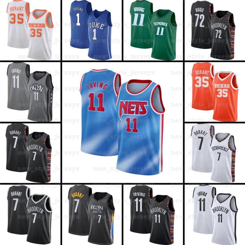 

7 Kevin 11 Kyrie 34 Giannis Irving Antetokounmpo Durant 13 Harden Brooklyn Nets z8 NCAA Basketball Jerseys, Black;red