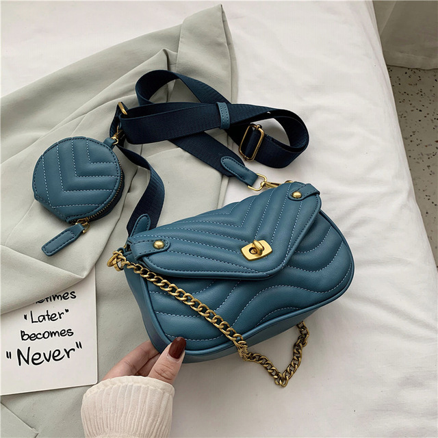

Handbag Multi Pochette Bag Crosbody Small PU Leather Shoulder For Women 2021 pure and Handbag Female Travel ladie chain Sling handba, No bags;make up the difference