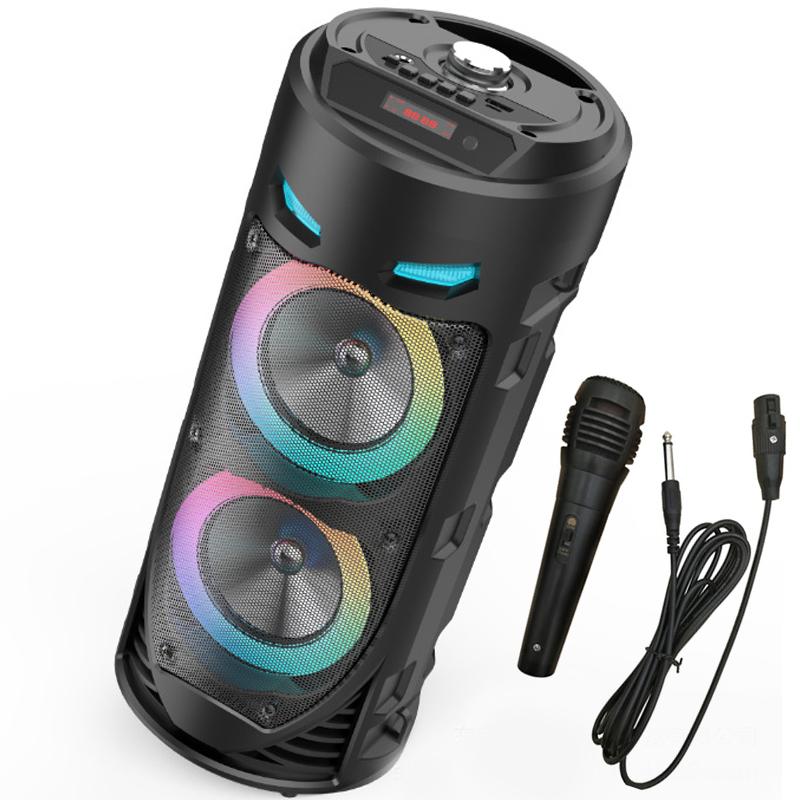 

Portable Speakers 30W Bluetooth Speaker Wireless Column Big Power Stereo Subwoofer Bass Party With Microphone Family Karaoke USB