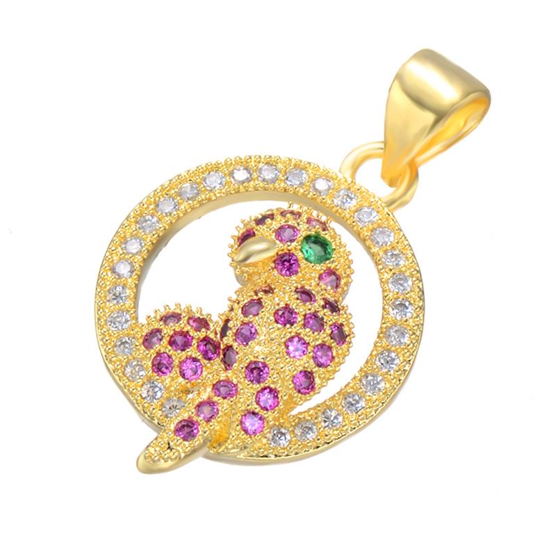 

Charms Trendy Jewelry Color Zircon Bird Pendants For Necklace Making Copper Micro Pave Animal Bijoux Gift, Bronze;silver