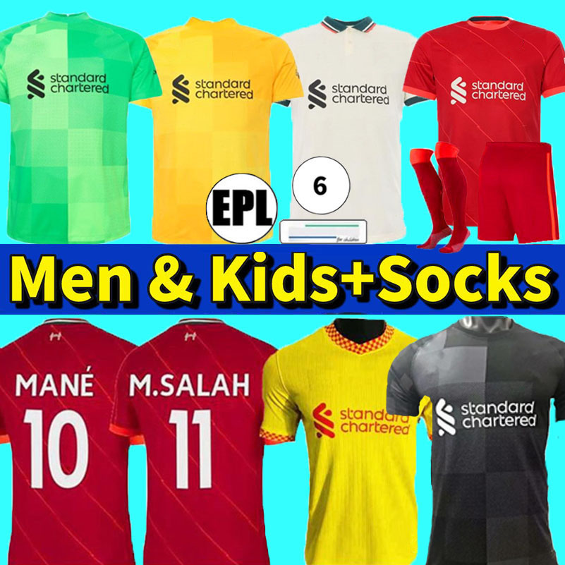 

21 22 Men kids kit M.SALAH ALEXANDER ARNOLD soccer jerseys DIOGO J. MANE VIRGIL FIRMINO Fabinho Jones A.BECKER Thiago LIVerPOol ROBERTSON KEITA 2021 2022 football shirt, Home kids