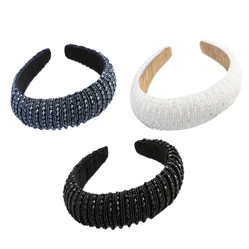 

Hair Clips & Barrettes 3pcs/set Dating Daily Party Supplies Proms Rhinestone Padded Headband Beaded Casual Women Girls Headwear Wide Edge Fa, Golden;silver