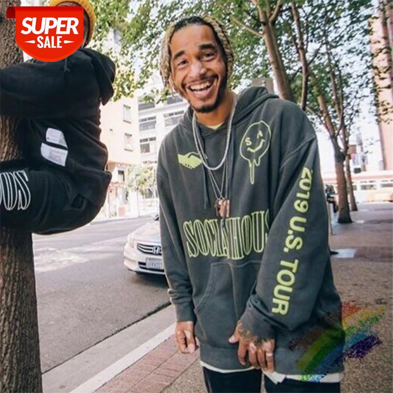 

SOCIAL HOUSE 2019 TOUR HOODIE Hooded Women Men Sweatshirts Best Quality Mens Pullover #9a6j, Black
