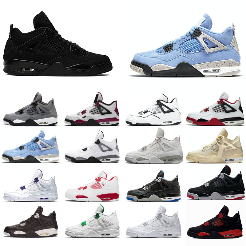 

2021 new basketball shoes 4s man White Oreo Cement University Red Blue Travis Sail Thunder Olivia Kim Black Cat Taupe Haze Pine Pure Money Neon Grey Bred purple nice, Diy