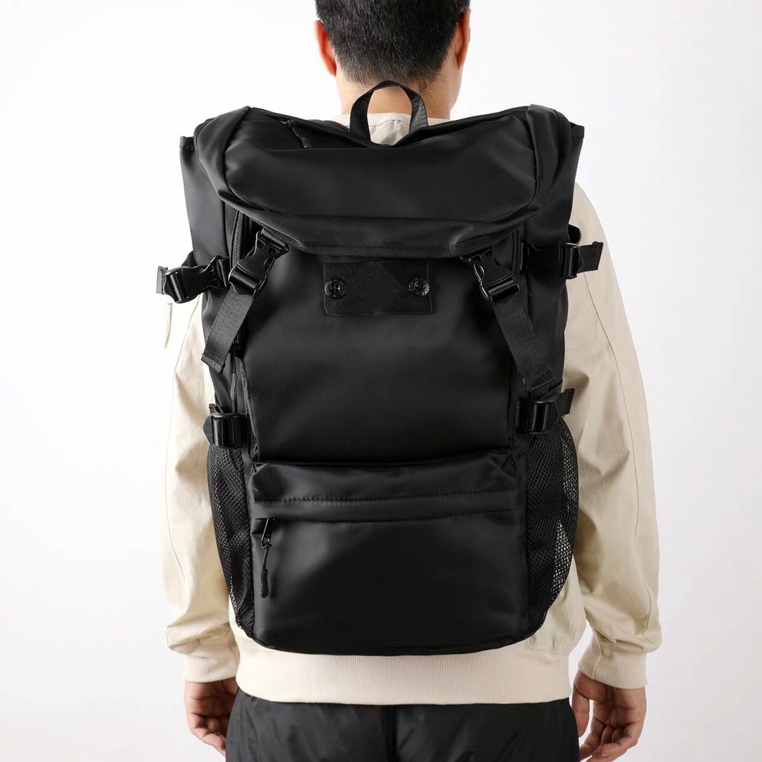 

Fashion Nylon Backpack 30*15*50cm Appliqué Man Women Designer Polyamide Padded Shoulder Straps Zipper Buckle Duffel Bags, Customize
