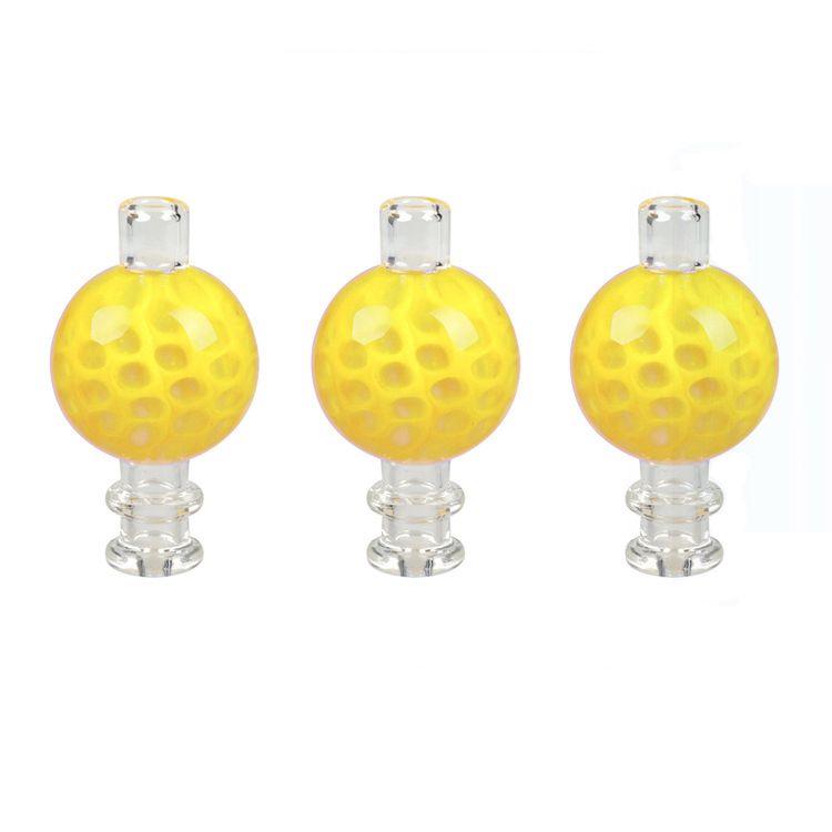 

Other Smoking Glass Bubble Carb Cap UV Yellow Ball Caps For Beveled Edge Quartz Banger Nails Water Bongs Pipe Dab Rigs