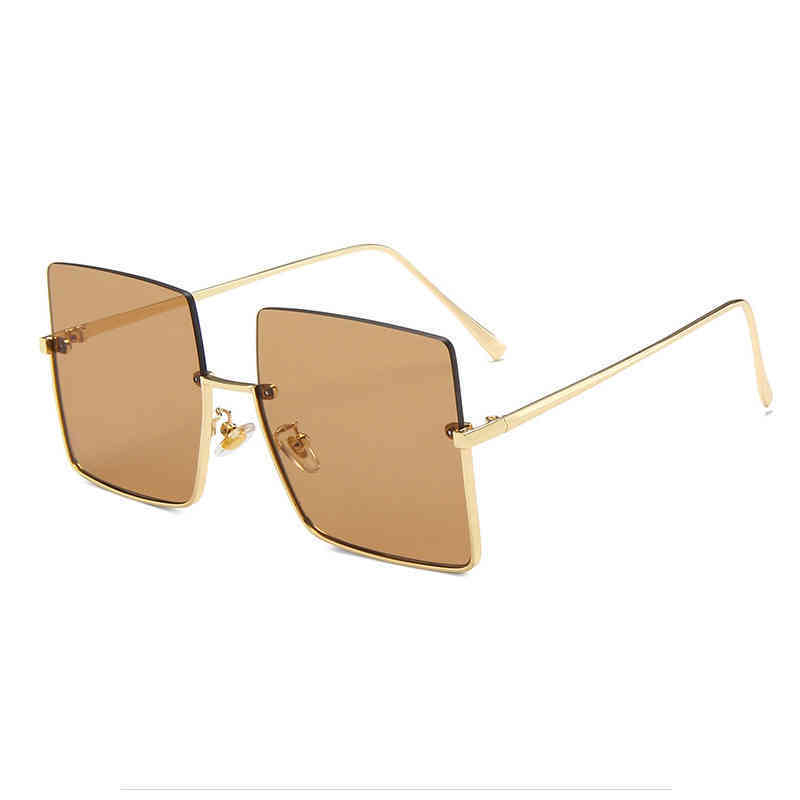 

High Quality Fire Dign Half Frame Square sunglass For Women Men Fashion Vintage Ladi Driving Metals Large sunglass TintsTMB4
