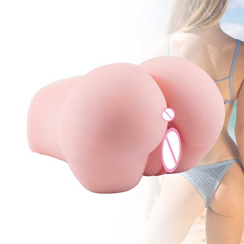 

Big Ass Masturbator for man realistic vagina real pussy silicone anal sex doll Male Masturbation Adult Sex toy for men product 210311