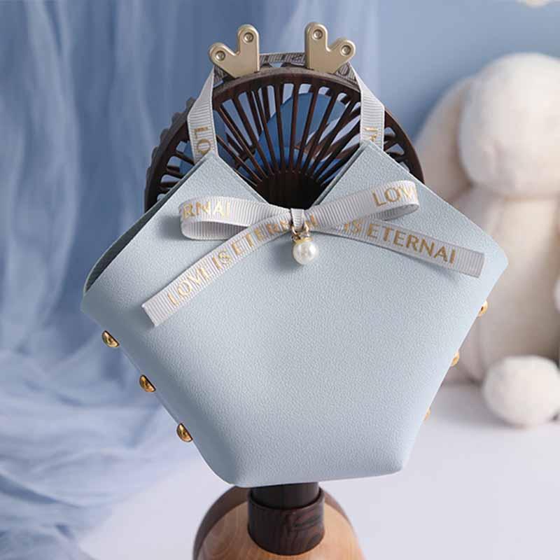

Gift Wrap 1pc Nordic Style Candy Box Leather Compact Packaging Creative Wedding Bag With Ribbon Handbag Wholesale