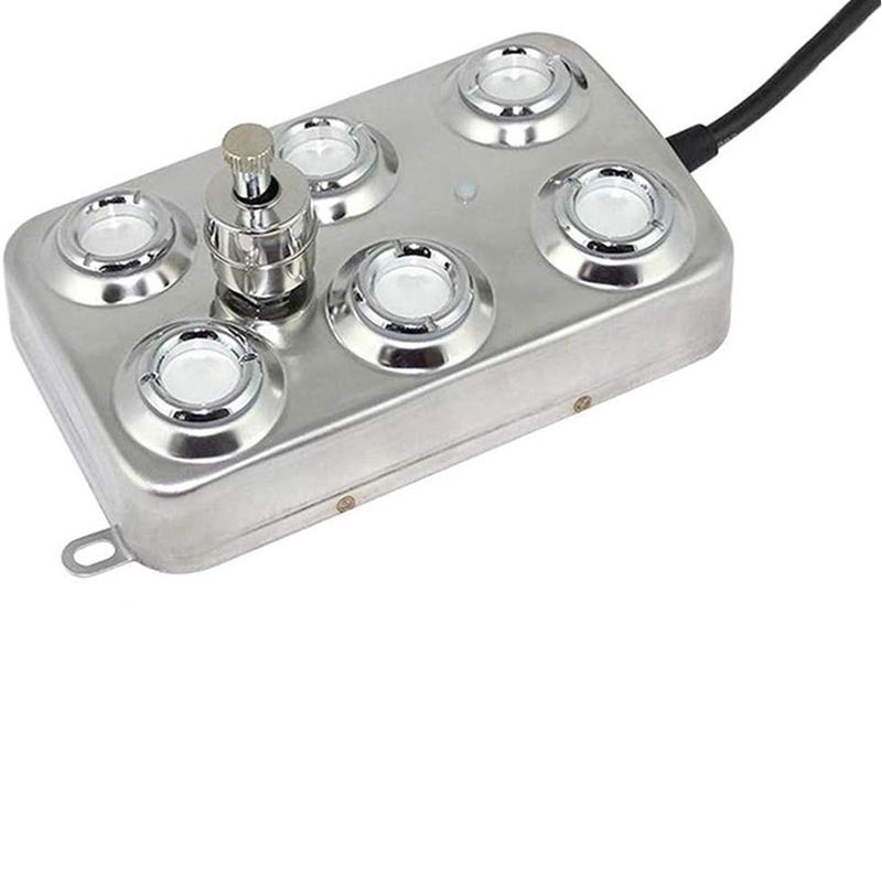 

Mist Maker Fogger, 6 Head Ultrasonic Mist Humidifier 304 Stainless Steel for Gardening and Pond Aquarium