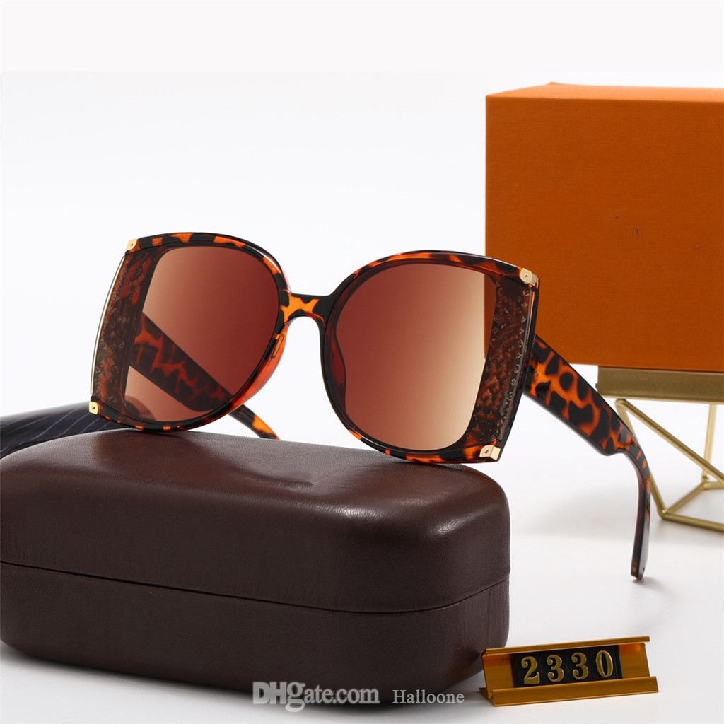 

2330 Womens designer Polarized Luxury Sunglasses 2021 Men Women Pilot Sunglasses UV400 Eyewear Brand Glasses Metal Frame Polaroid Lens With box