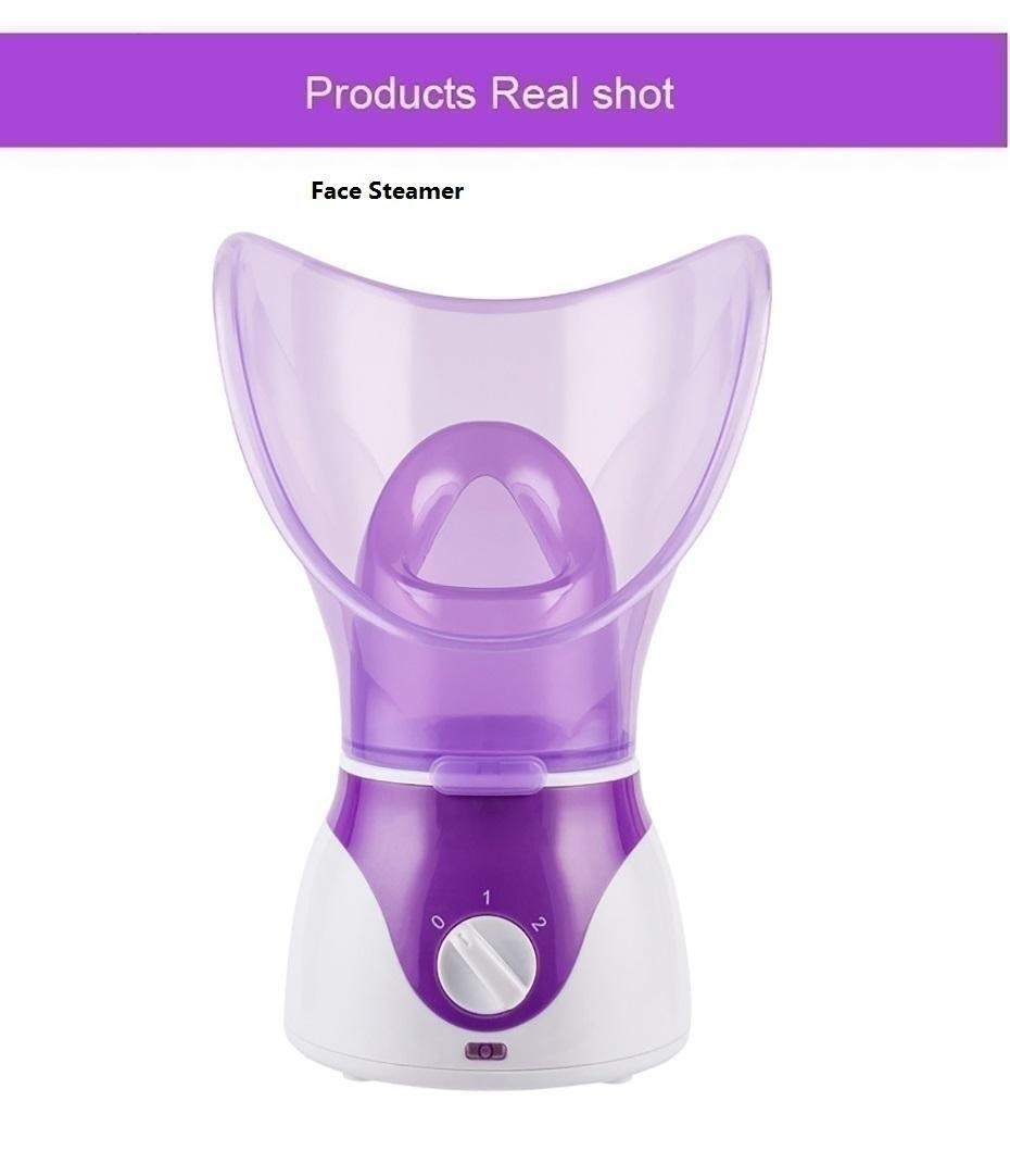 Home Use Mini Facial Steamer Hydra Therapy Acne Coarse Pore Pink Purple Blue 3 Colors Choose-image-702042460