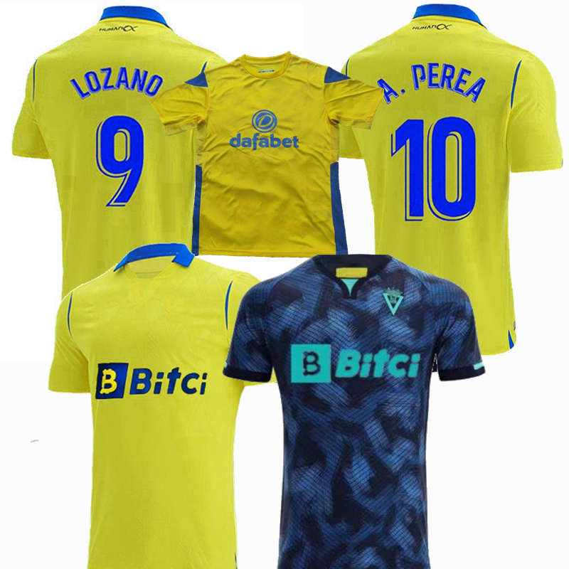 

Cadiz 2021 2022 Soccer Jerseys CF home away A.Negredo OSMAJIC A.PEREA 21 22 football men and kids shirt, Away with sponsor