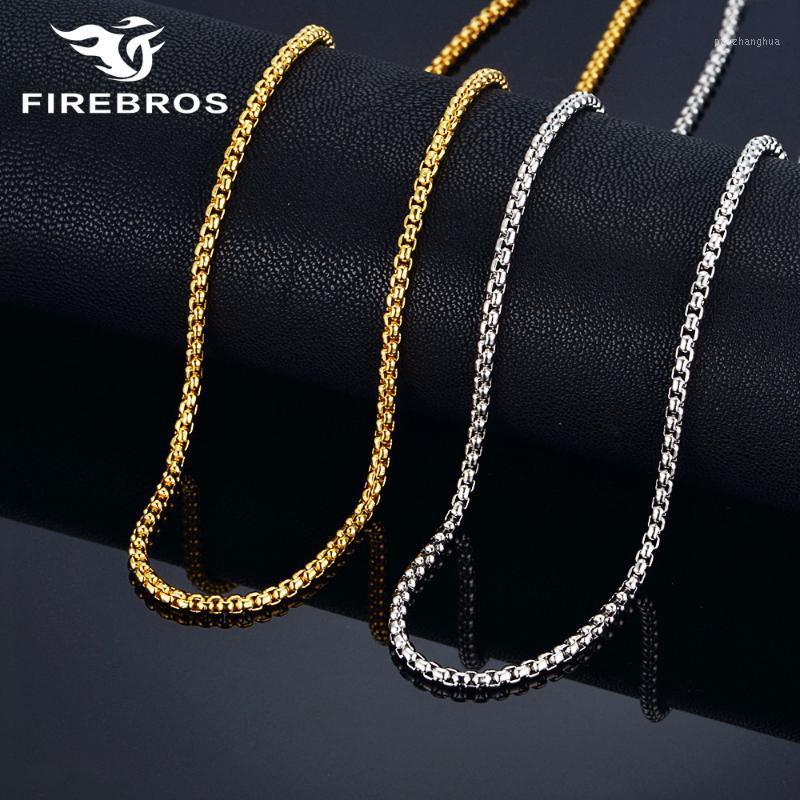 

16"-30" Black/Gold/Silver Color 316L Stainless Steel Neck Chain Necklace Women Men Jewelry Gift Wholesale Drop Chains