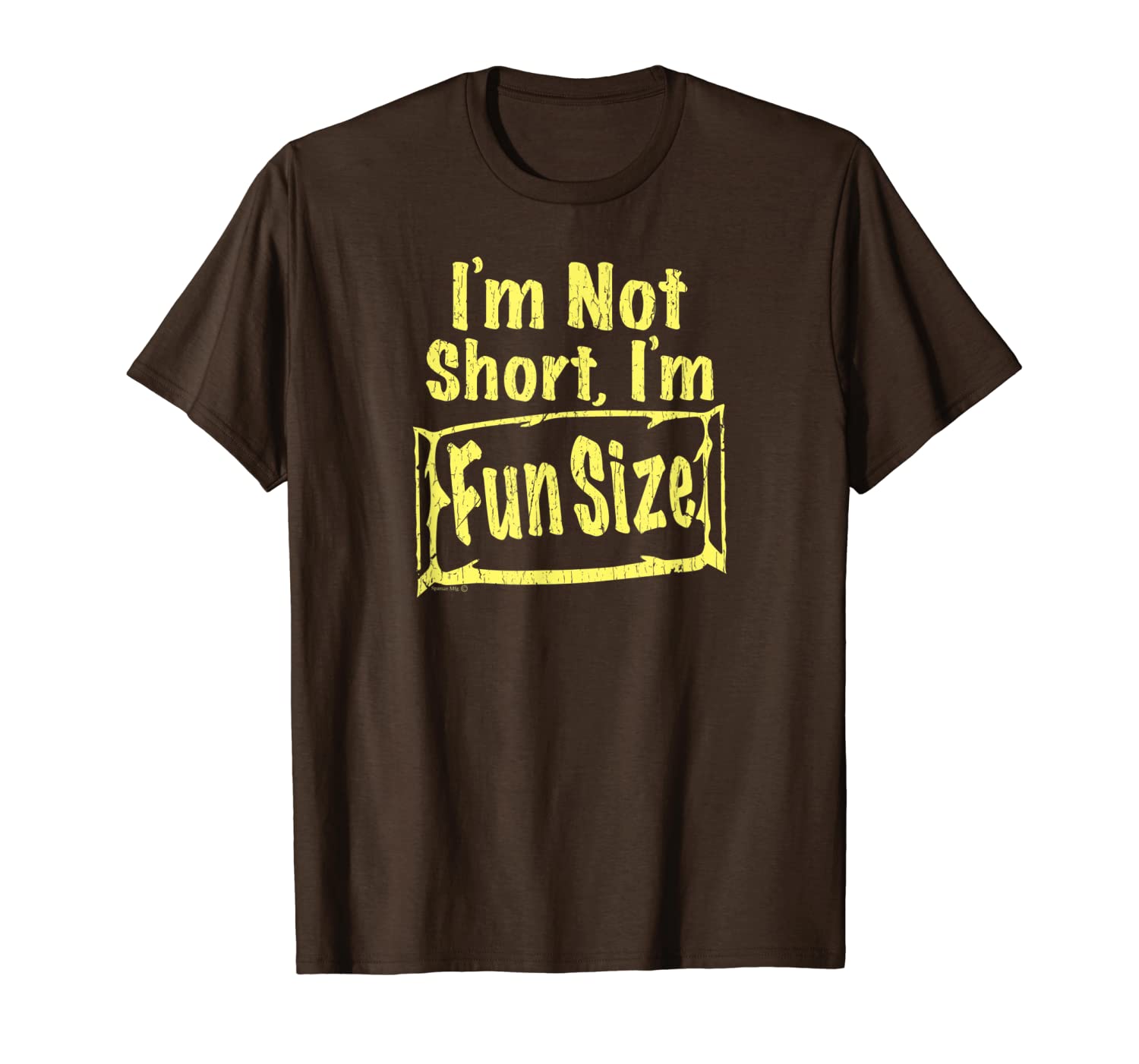 

charmingi'm not short, i'm fun sized humorous tshirt, White;black