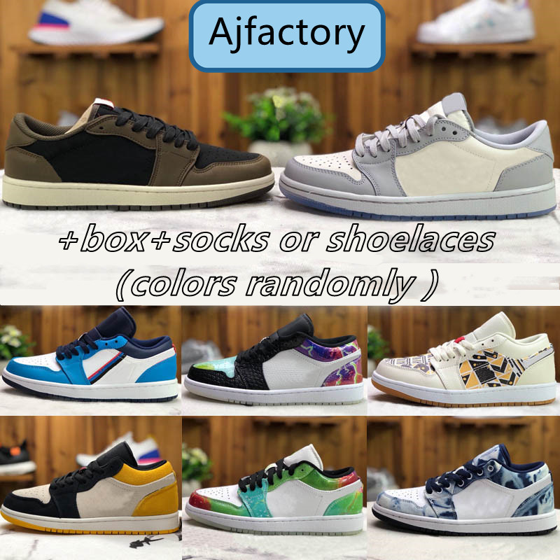 

High quality Jumpman Low 1 1s basketball shoes top black toe court purple SP Travis Scotts men women sneakers OG All colors, Consulting service