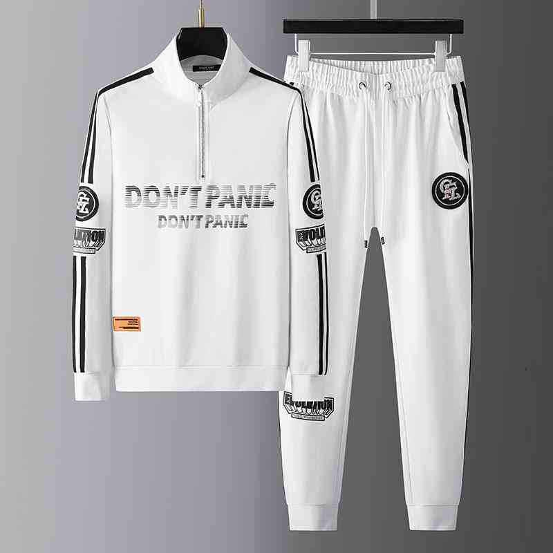 

Men's Tracksuits Chao brand personalized semi zipper sweater set autumn winter men's fashion two-piece live broadcast BBAL, 1# shoe box