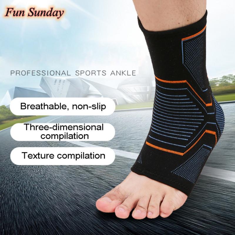 

Ankle Support 1 PCS Elastic Knitted Brace Compression Sleeves Breathable Joint Pain Basket Foot Sport, Black