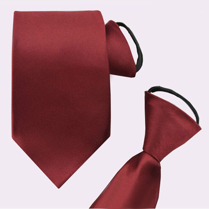 

Groom Ties Simple Burgundy Navy Blue Black stretch satin Plain Skinny country wedding party Men's Accessories business tie