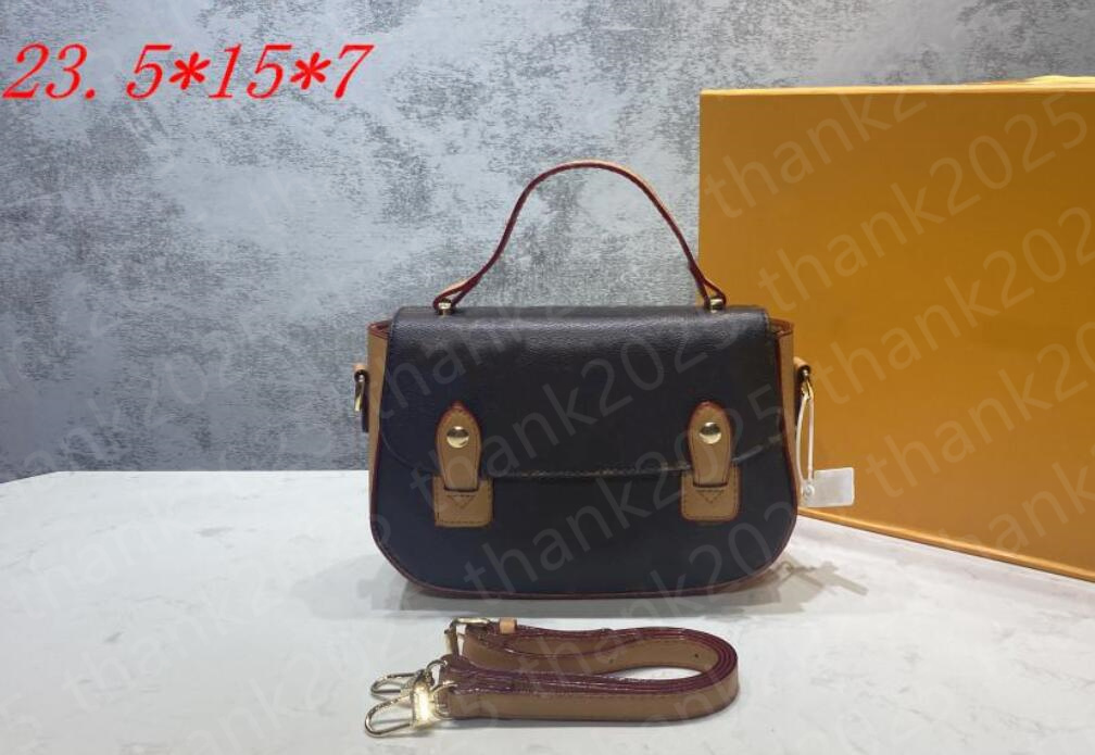 

Luxury Designer handbag Fashion bags women classic style totes high quality Shopping bag travel street design Famous letter printing Mini cross body 5 color, Brown