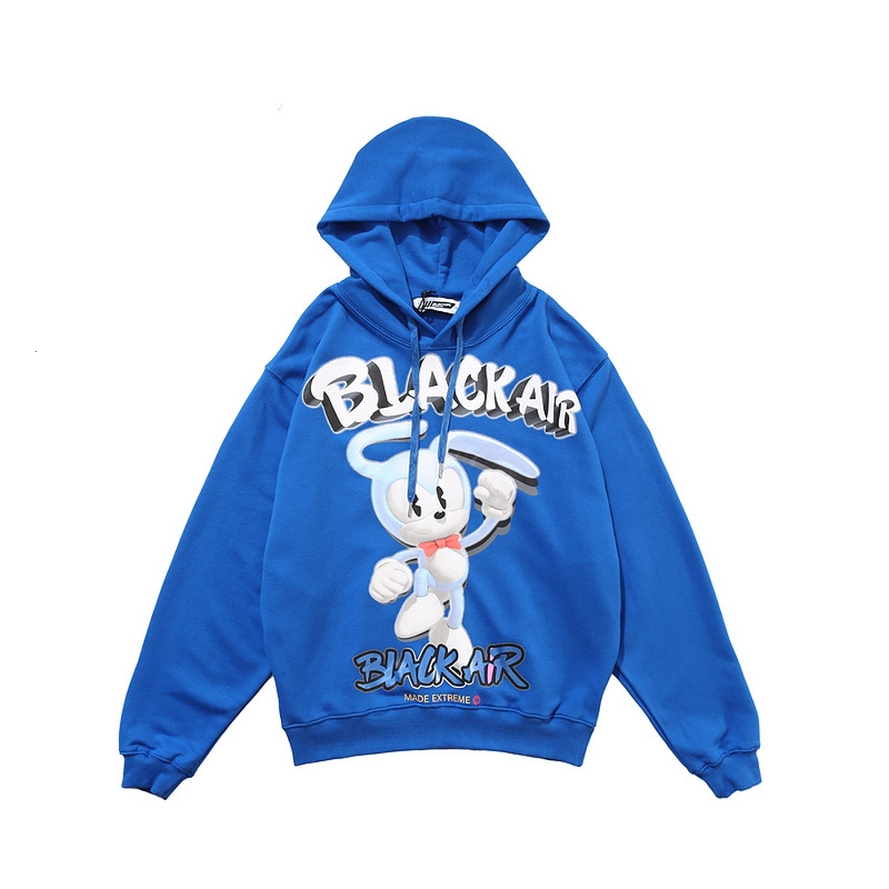 

2021 New 3d Cartoon Rabbits Fleece Hoodies Sweatshirts Streetwear Men Hip Hop Pullover Hooded Tops Male Harajuku Jumper 6j5d, Blue